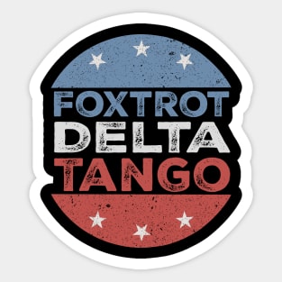 Foxtrot-Delta-Tango Sticker